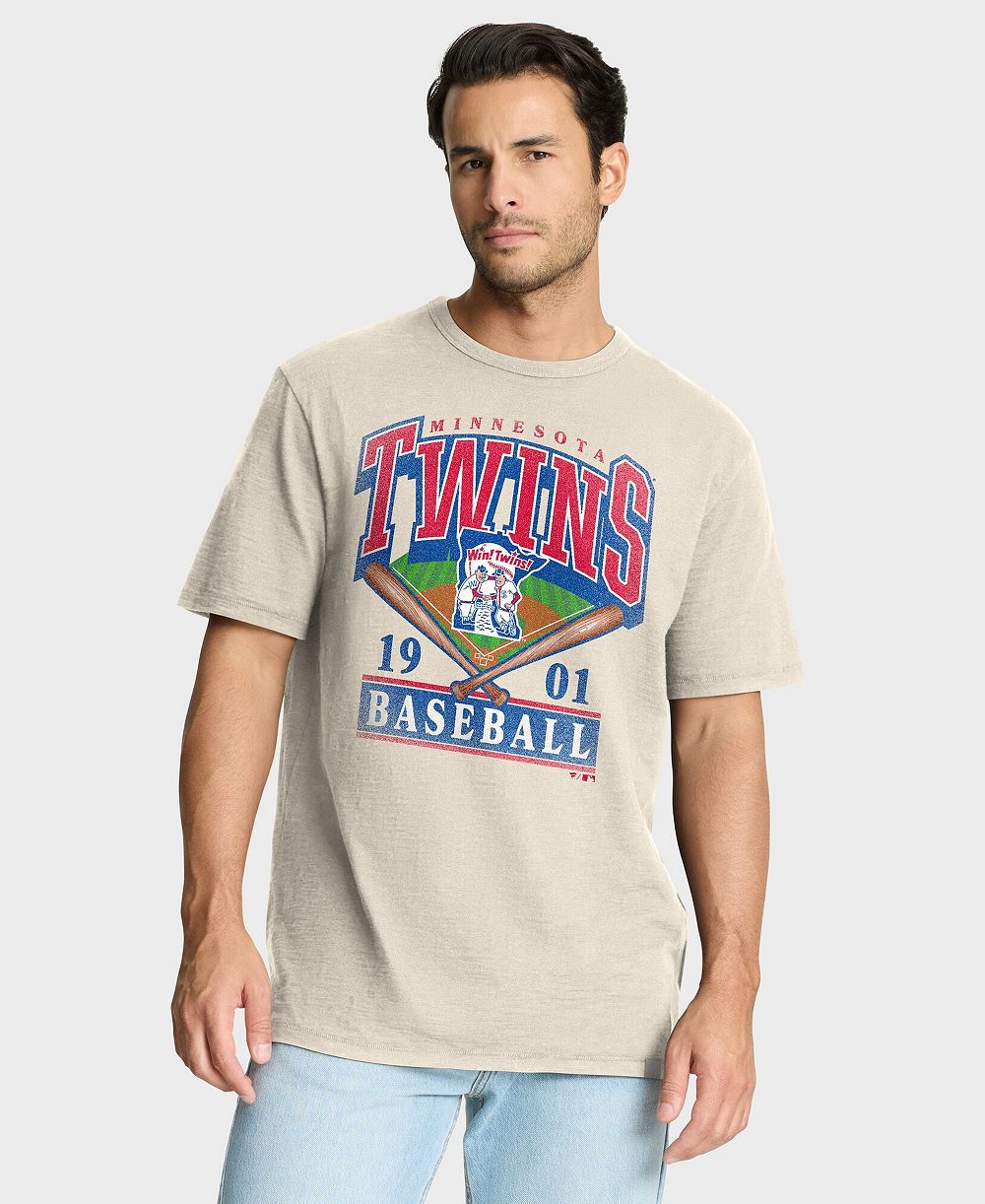 Мужская футболка Fanatics Tan Minnesota Twins Stadium Slub