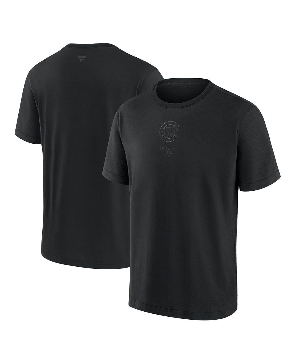 Мужская футболка Fanatics Chicago Cubs Black Out Heavyweight