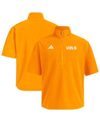 Мужская толстовка Adidas Tennessee Orange Tennessee Volunteers Woven Quarter-Zip Short Sleeve Pullover