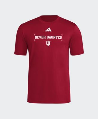 Мужская футболка Adidas Indiana Hoosiers Locker Slogan Football Pre-Game