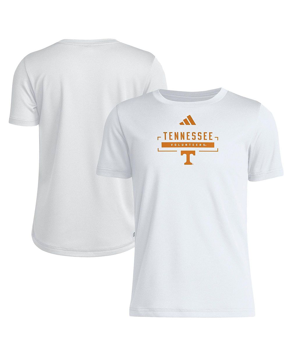 Adidas Big Boys and Girls White Tennessee Volunteers Pregame Performance T-Shirt