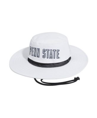 Мужская кепка Adidas Penn State Nittany Lions 2026 Sideline Wide Brim Boonie Bucket белая