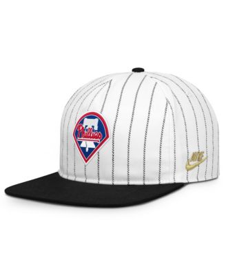 Nike Мужская белая/черная регулируемая кепка Philadelphia Phillies Cooperstown Collection Pro