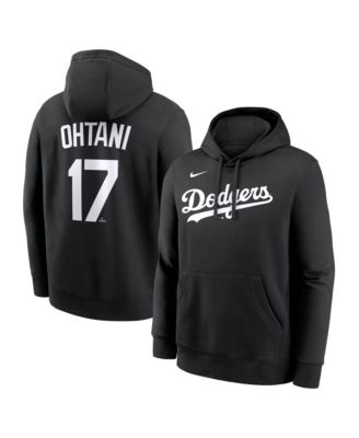 Nike Men's Shohei Ohtani Black Los Angeles Dodgers Player Name & Number Club Pullover Hoodie