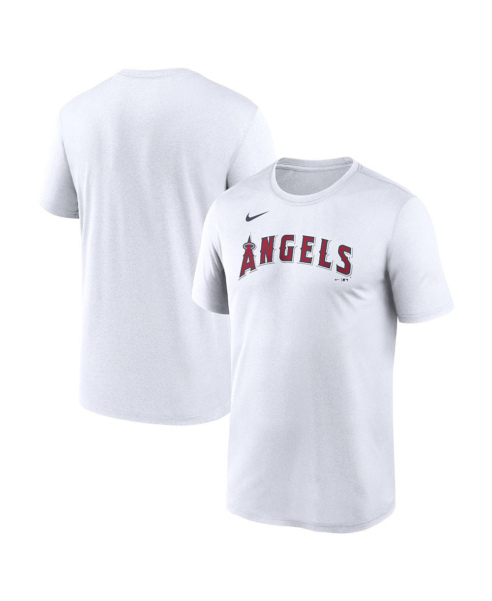 Nike Мужская белая футболка Los Angeles Angels New Legend Wordmark Dri-FIT