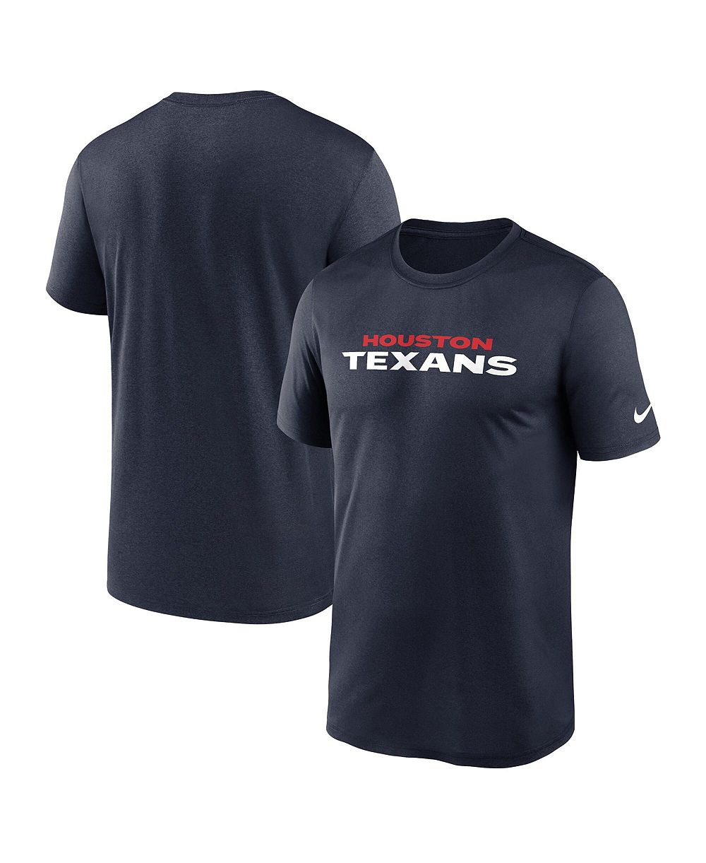 Мужская футболка Nike Houston Texans Primetime Legend Wordmark Dri-FIT Navy
