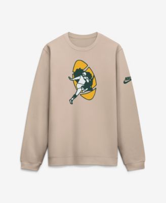 Мужской свитшот Nike Sand Green Bay Packers I-Formation Rewind Club Crew