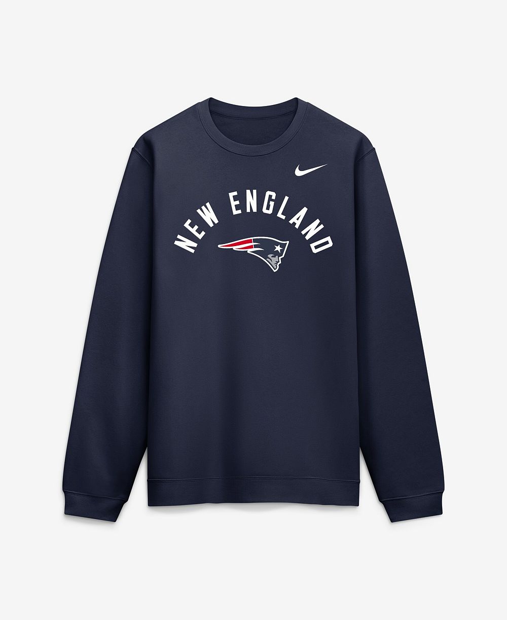 Мужская свитшот Nike Navy New England Patriots Defensive Leader Club Fleece