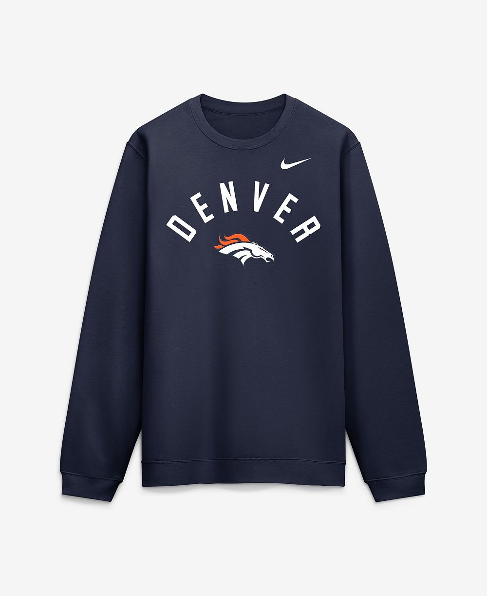 Мужской свитшот Nike Navy Denver Broncos Defensive Leader Club Fleece