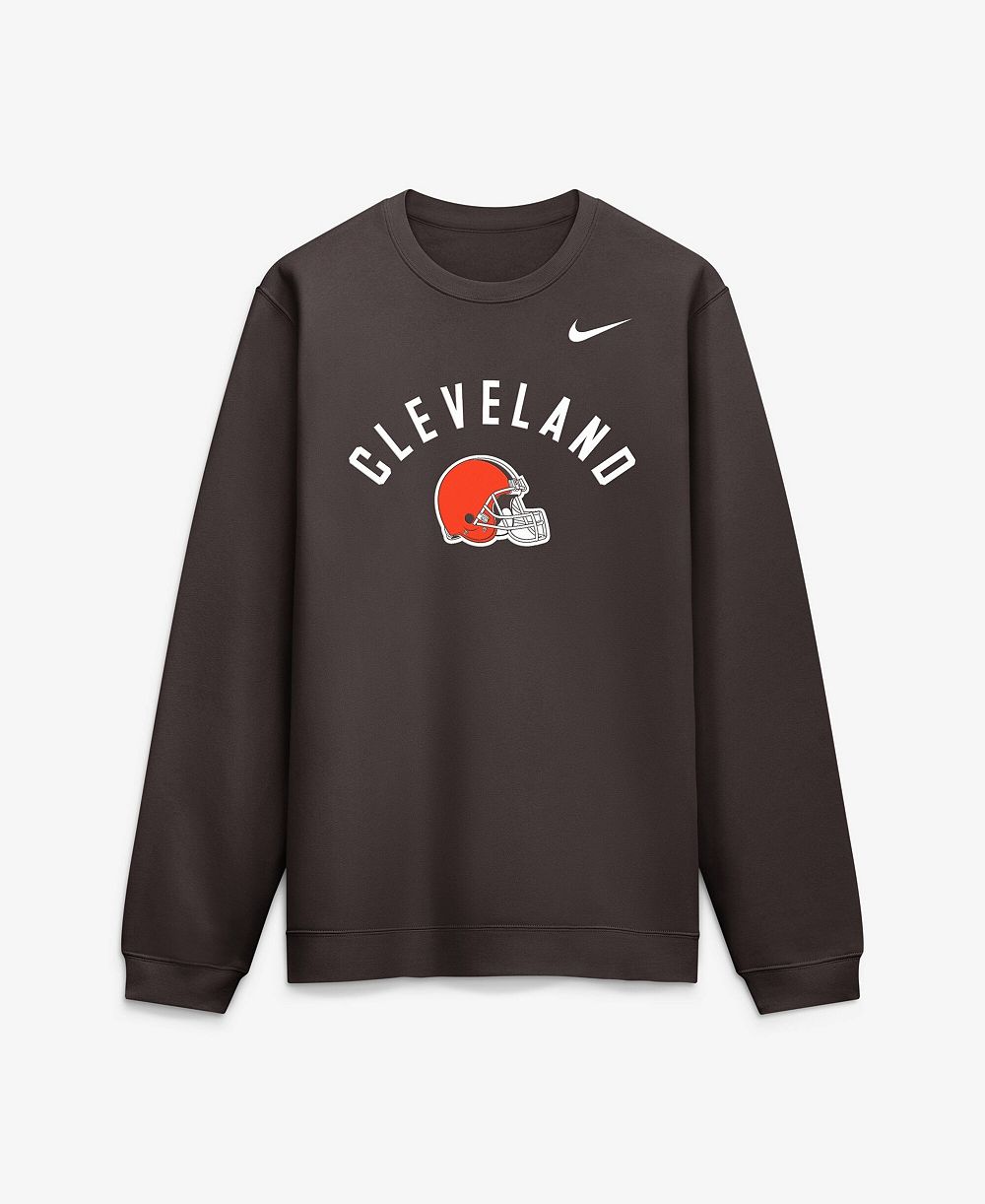 Мужская толстовка Nike Brown Cleveland Browns Defensive Leader Club Fleece