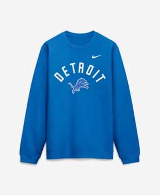 Nike Men's Blue Detroit Lions Defensive Leader Club Fleece Sweatshirt