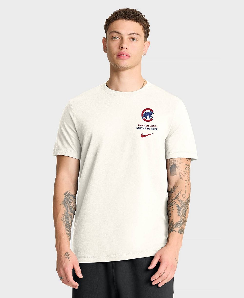 Nike Men's Cream Chicago Cubs Primetime Inning T-Shirt
