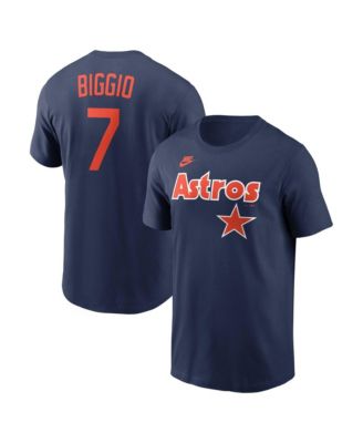 Nike Men's Craig Biggio Navy Houston Astros Cooperstown Collection Name & Number T-Shirt