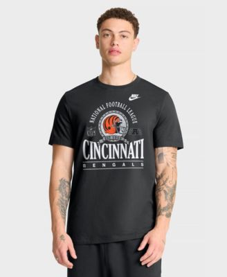 Мужская футболка Nike Black Cincinnati Bengals Rewind Team Spirit Essential Cotton
