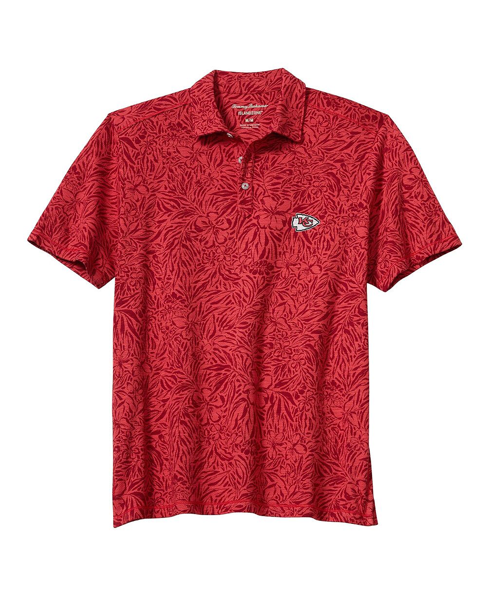 Tommy Bahama Мужская красная polo рубашка Kansas City Chiefs