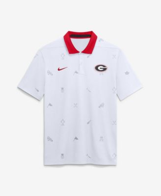 Nike Men's White Georgia Bulldogs Vapor Pattern Dri-FIT Polo Shirt