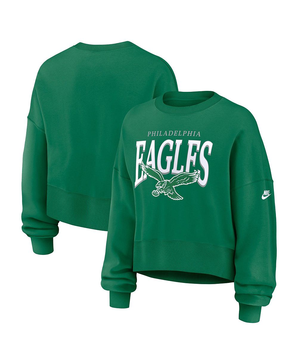 Женская толстовка Nike Philadelphia Eagles Phoenix Long-Sleeve Oversized Fleece Sweatshirt