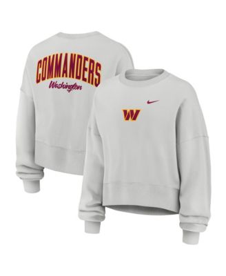 Женская толстовка Nike Gray Washington Commanders Oversized Primetime Phoenix Fleece