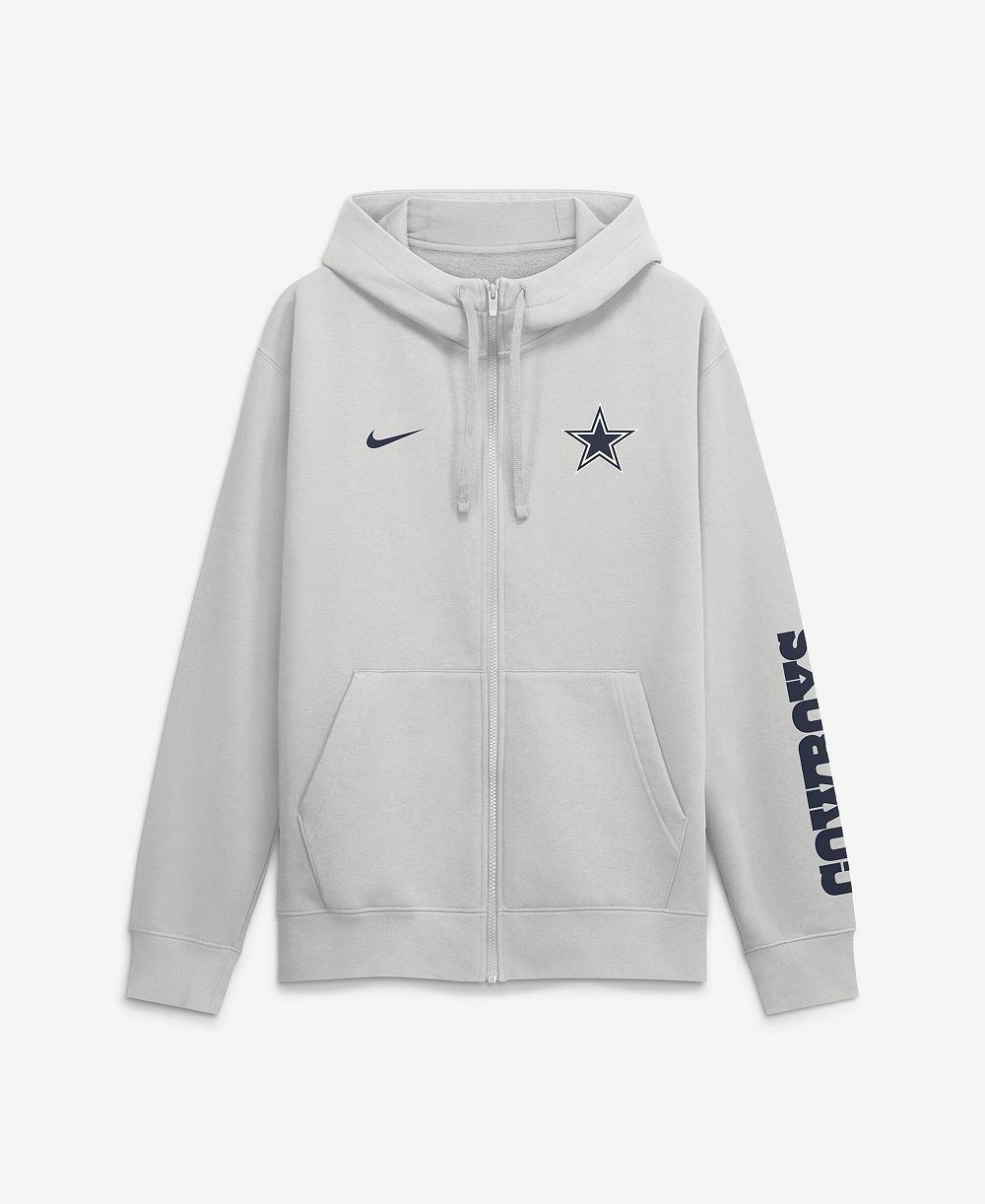 Мужское худи Nike Dallas Cowboys Cool Down Club Full-Zip