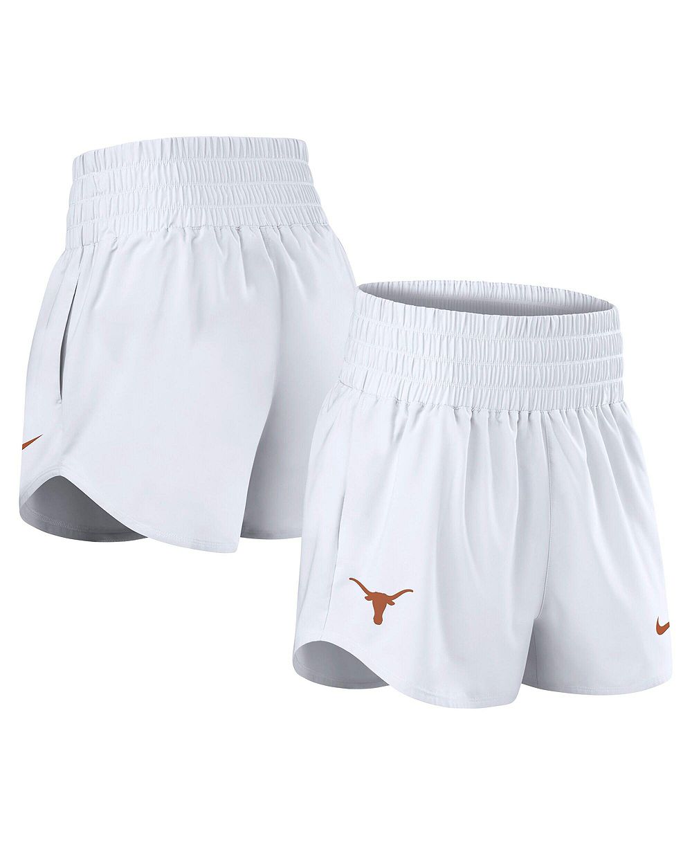 Женские шорты Nike Texas Longhorns Performance One Dri-FIT High-Rise White