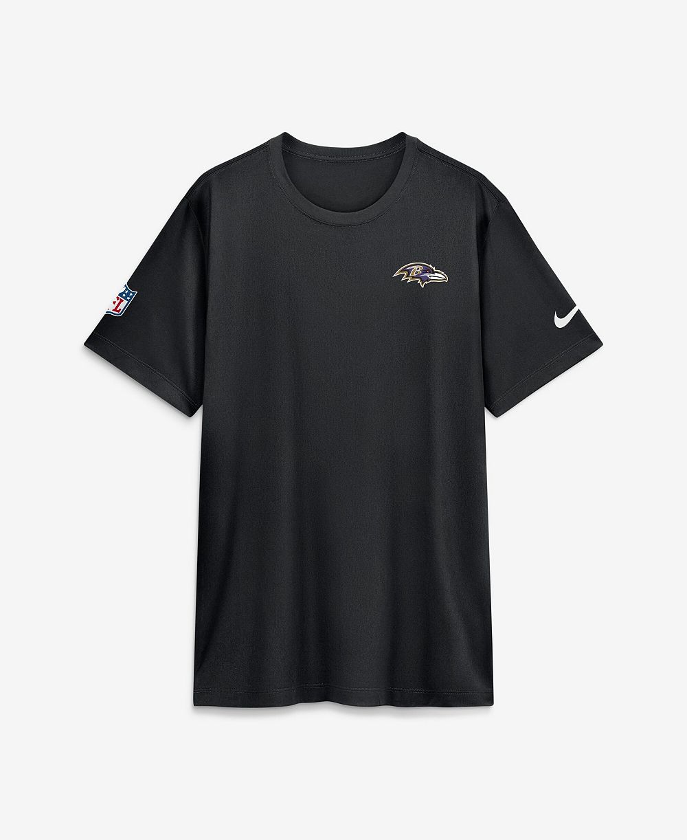 Мужская футболка Nike Black Baltimore Ravens Alt Legend Small Logo Dri-FIT