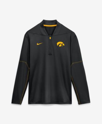 Мужская кофта Nike Black Iowa Hawkeyes 2026 Sideline Midweight Half-Zip Dri-FIT Pullover