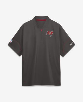 Мужская куртка Nike Tampa Bay Buccaneers Sideline Short Sleeve Quarter-Zip Coaches темно-серая