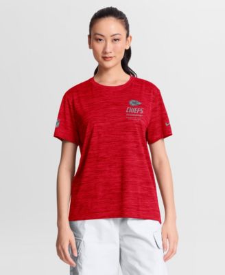 Женская футболка Nike Red Kansas City Chiefs Sideline Velocity Dri-FIT