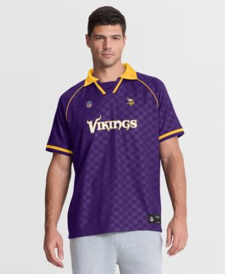 Мужская поло Fanatics Minnesota Vikings Raglan V-Neck Purple/Gold
