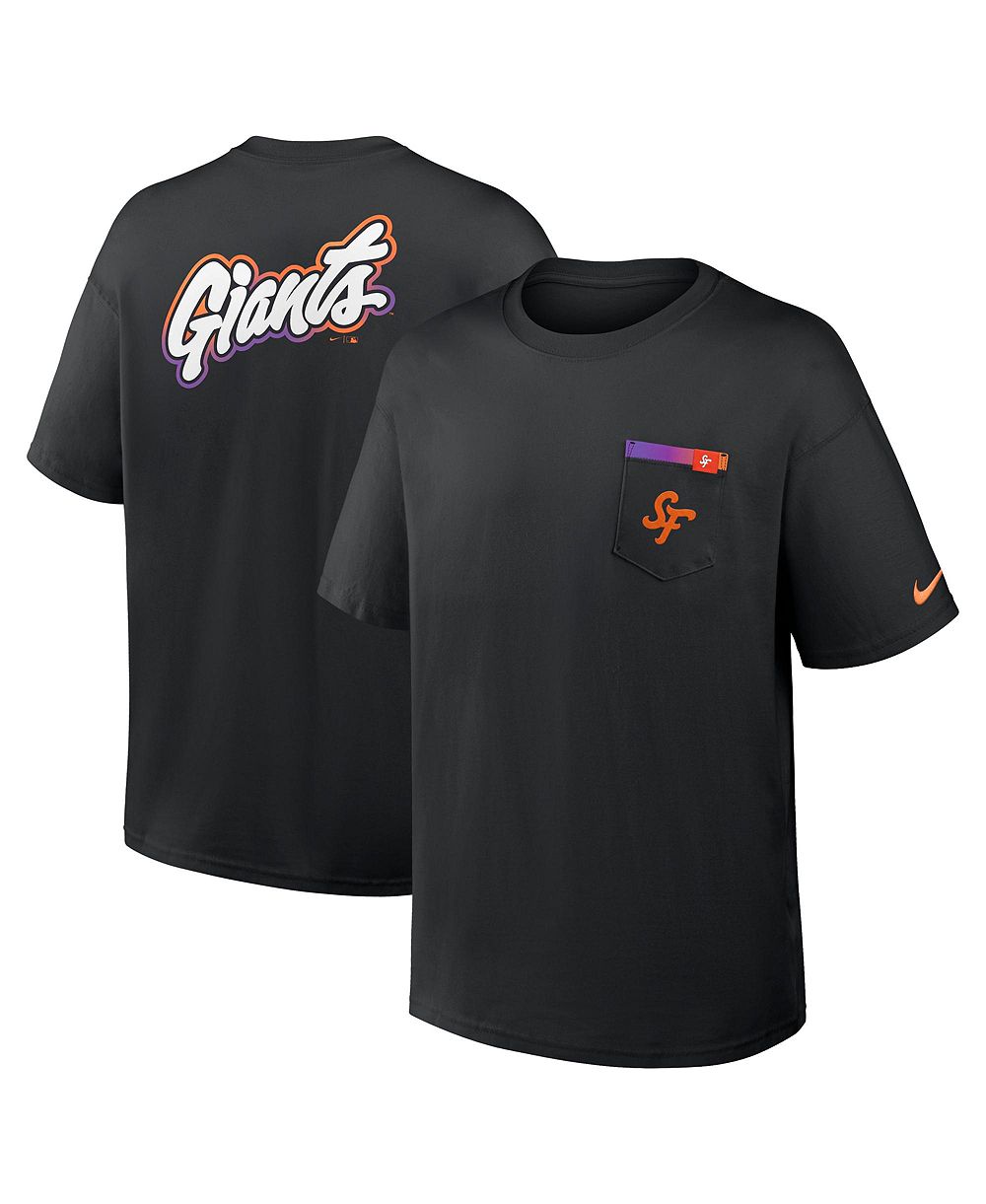 Nike Мужская черная футболка San Francisco Giants City Connect Max90 Pocket