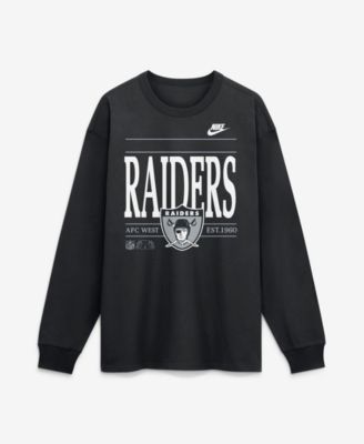 Nike Men's Black Las Vegas Raiders Red Zone Long Sleeve Max90 T-Shirt