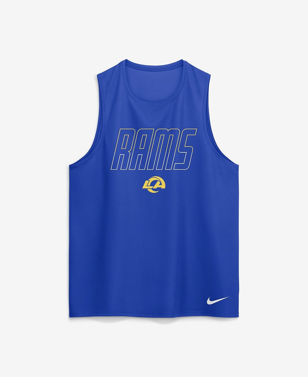 Nike Мужская майка Dri-FIT Los Angeles Rams Royal