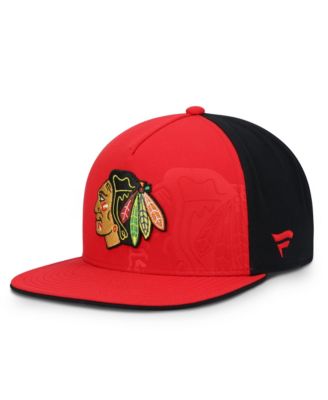 Мужская кепка Fanatics Red/Black Chicago Blackhawks Snapback