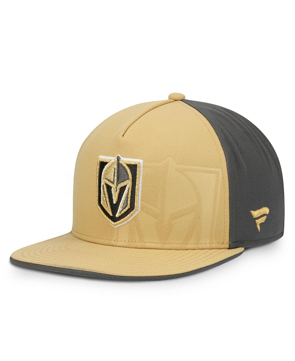 Мужская кепка Fanatics Gold/Charcoal Vegas Golden Knights Snapback