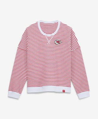 Женская толстовка Fanatics Kansas City Chiefs Oversized French Terry Striped
