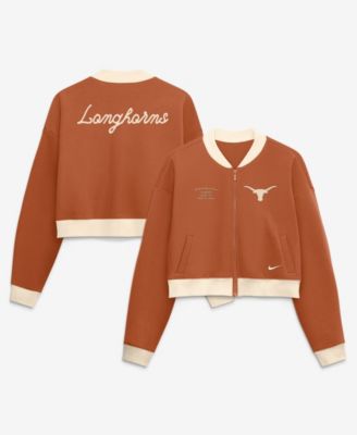 Женская бомбер-куртка Nike White Indianapolis Colts Oversized Phoenix Fleece Cropped Quarter-Zip
