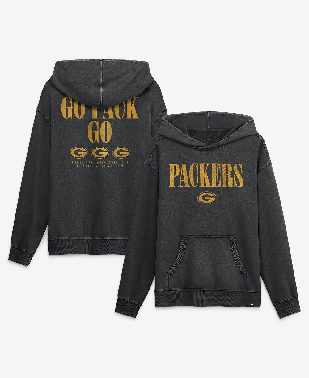 Fanatics Мужское худи Fanatics Black Green Bay Packers Relaxed Intense Rivalry French Terry Hoodie