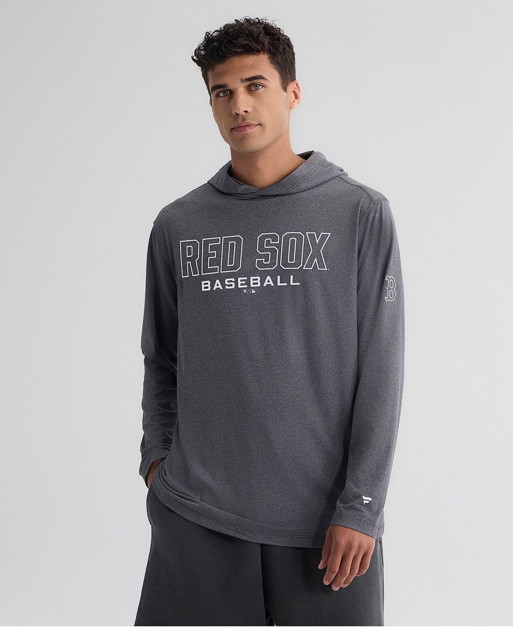 Мужская толстовка Fanatics Boston Red Sox Clutch Long Sleeve Hooded charcoal