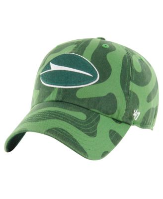 Женская регулируемая кепка '47 Brand Green New York Jets Freeform Clean Up