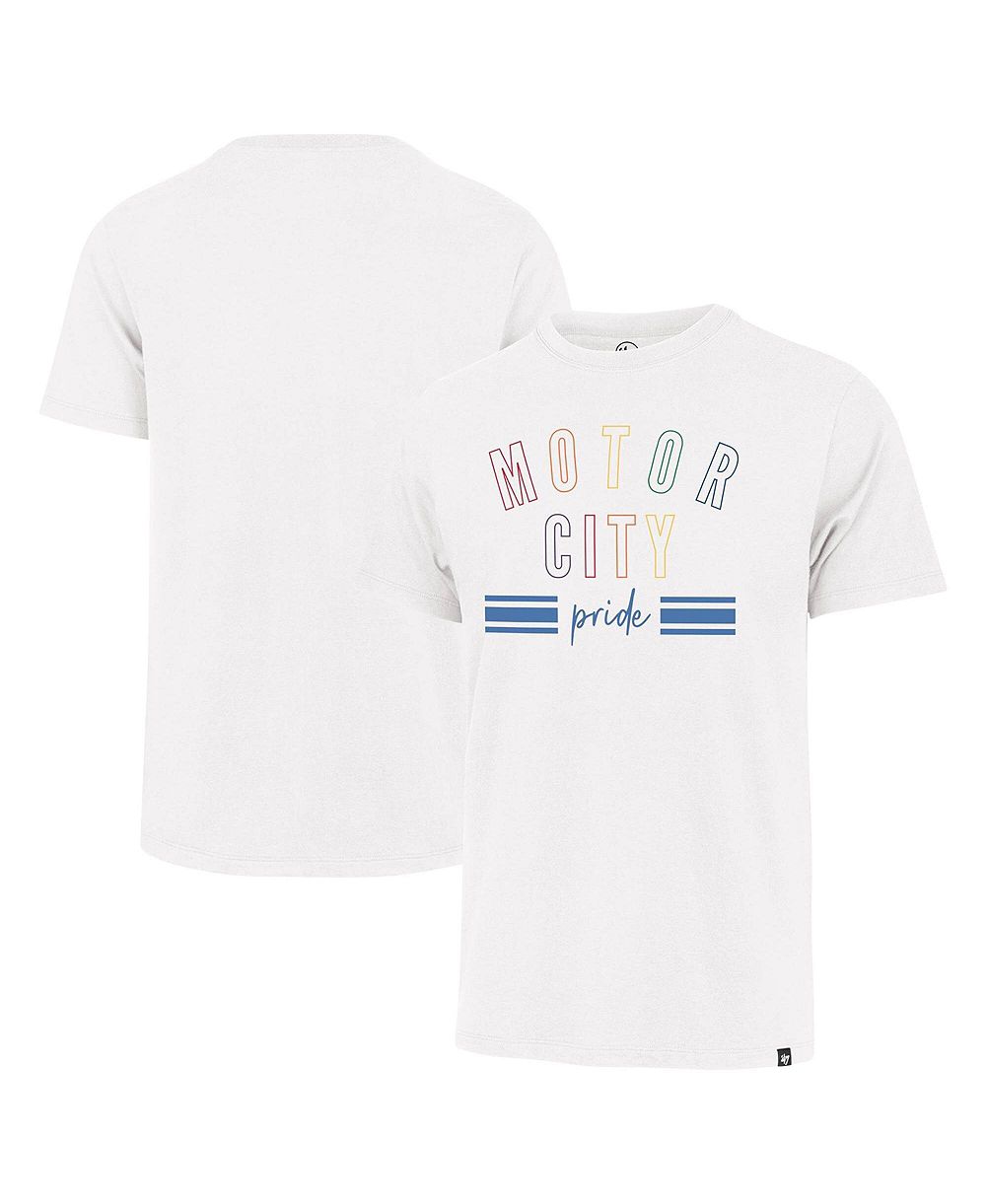 '47 Brand Мужская белая футболка Detroit Lions Motor City Pride Franklin