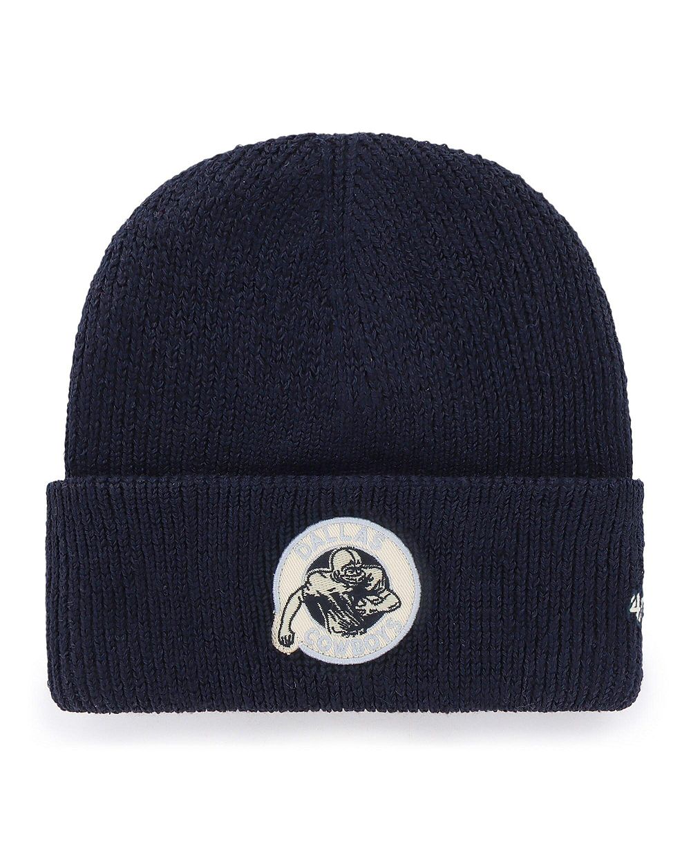 47 Brand Мужская Navy Dallas Cowboys Golden Age Cuffed Knit Hat