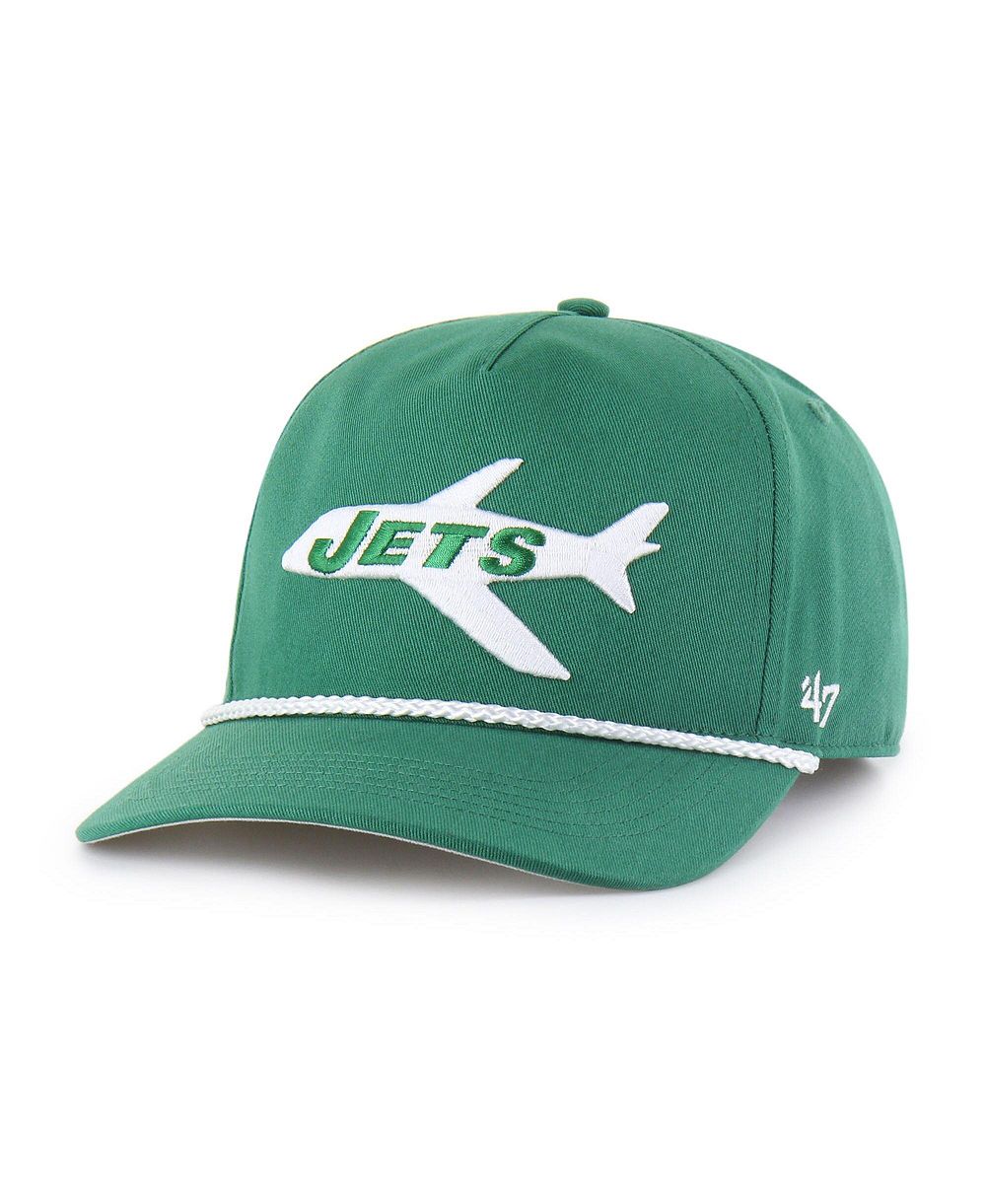 Мужская регулируемая кепка 47 Brand Green New York Jets Rope Hitch