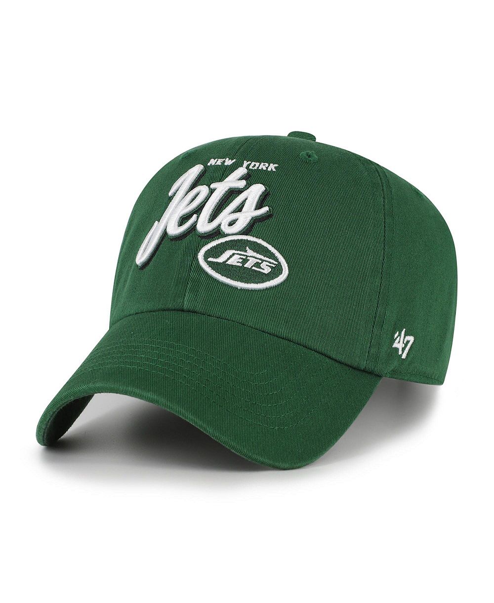 '47 Brand Женская зеленая кепка New York Jets Ariana Clean Up регулируемая
