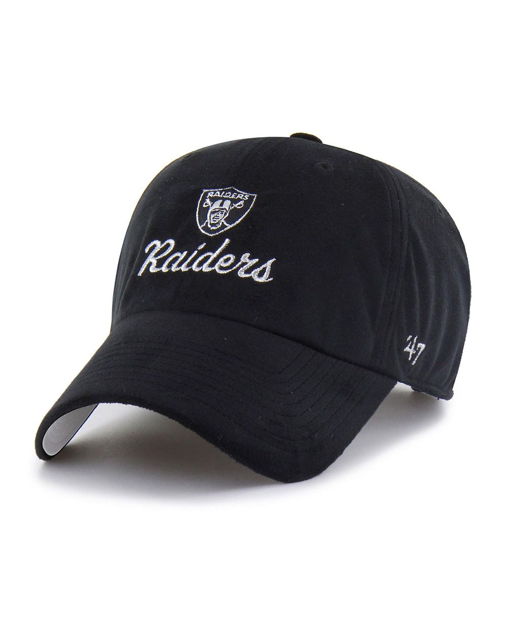 Женская кепка '47 Brand Las Vegas Raiders Spirited Clean Up с регулировкой в цвете Black