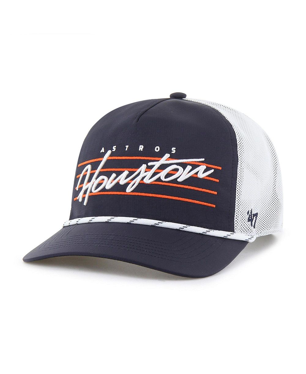 Мужская регулируемая кепка '47 Brand Navy Houston Astros Brrr Downburst Mesh Hitch