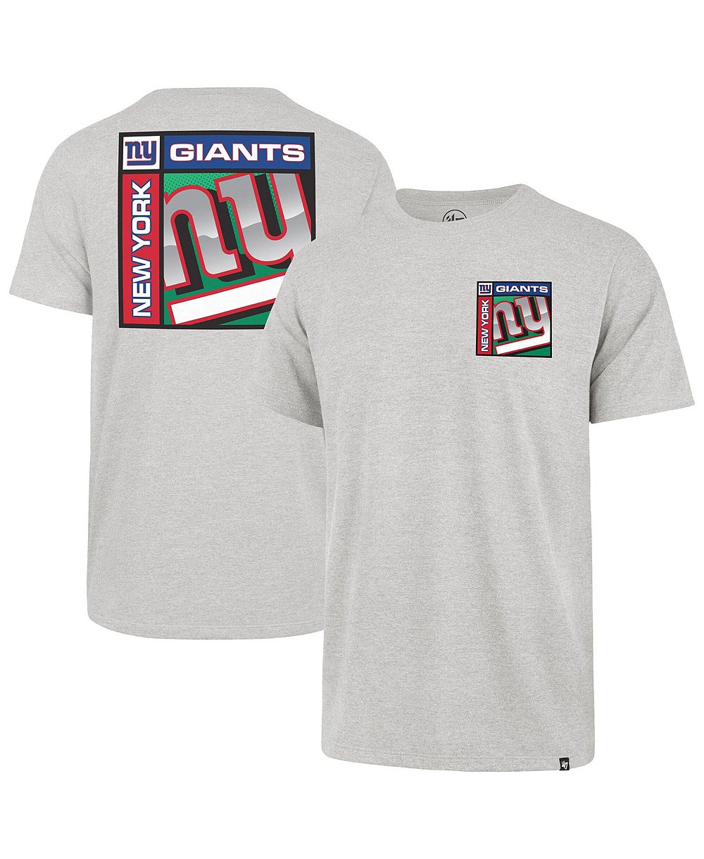 Мужская футболка '47 Brand Gray New York Giants Chrome Plate Franklin