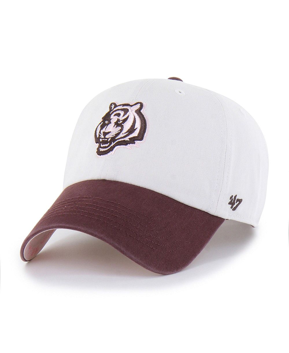 '47 Brand Men's and Women's Stone/Burgundy Cincinnati Bengals Love Letter Clean Up Adjustable Hat