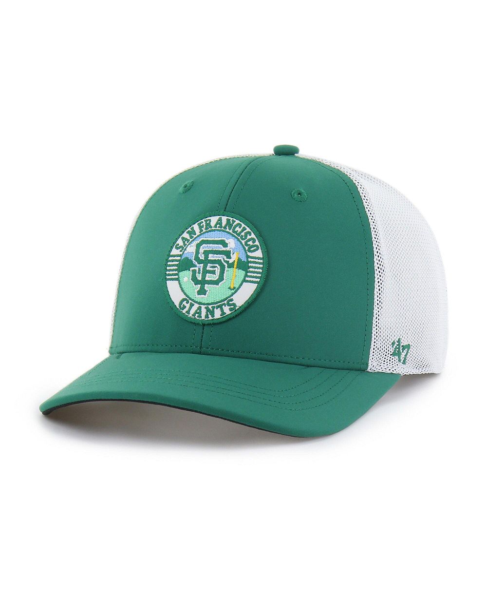'47 Brand Мужская Kelly Green/White San Francisco Giants Elevated Greens Adjustable Trucker Hat