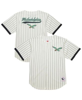 Мужская спортивная джерси Mitchell & Ness Philadelphia Eagles Big Tall Heavyweight Mesh Button-Up
