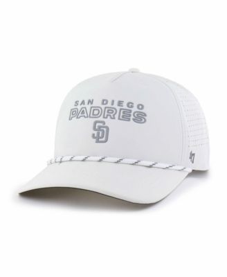 Мужская регулируемая кепка 47 Brand White San Diego Padres Forward Vault Hitch